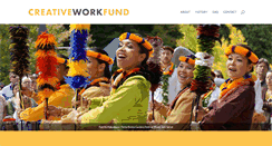 Desktop Screenshot of creativeworkfund.org