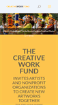 Mobile Screenshot of creativeworkfund.org
